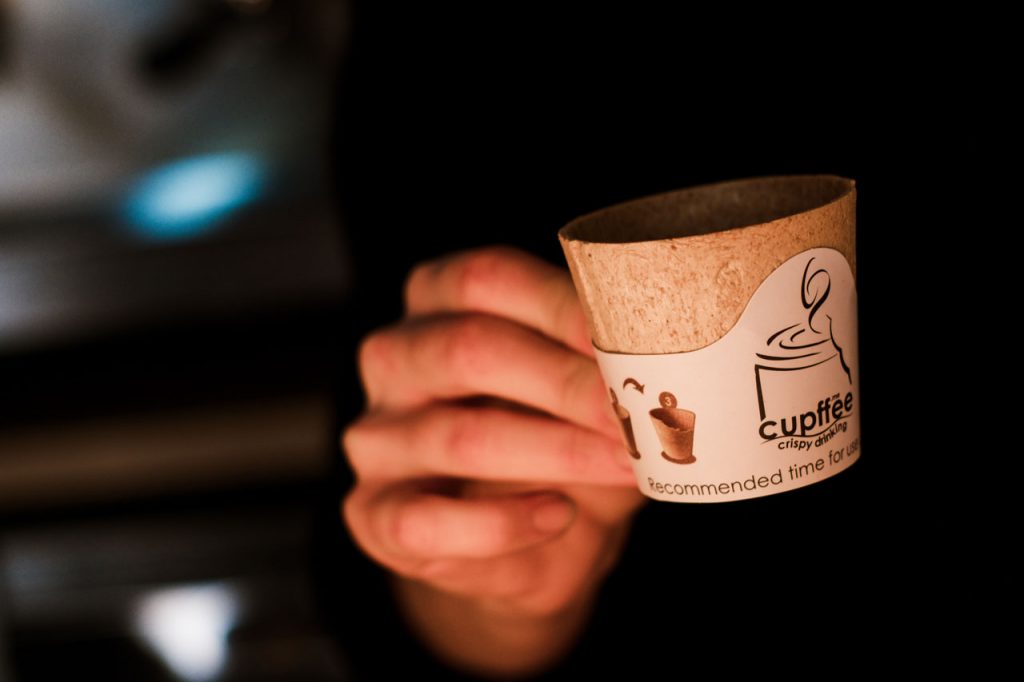 Pohár na kávu, ktorý sa dá jesť: Cupffee