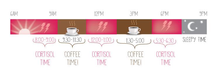 kortizol a káva - kedy je najlepší čas na kávu