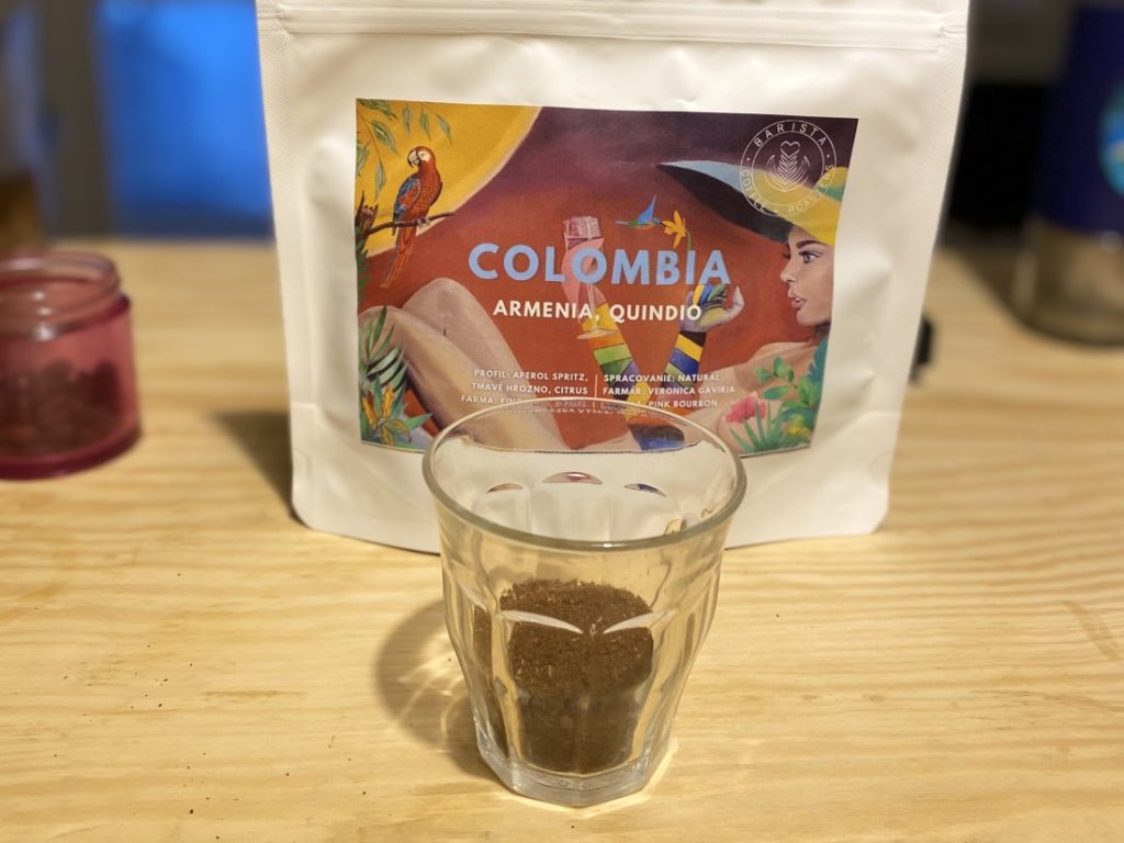 Colombia Armenia Quindio pripravená na cupping