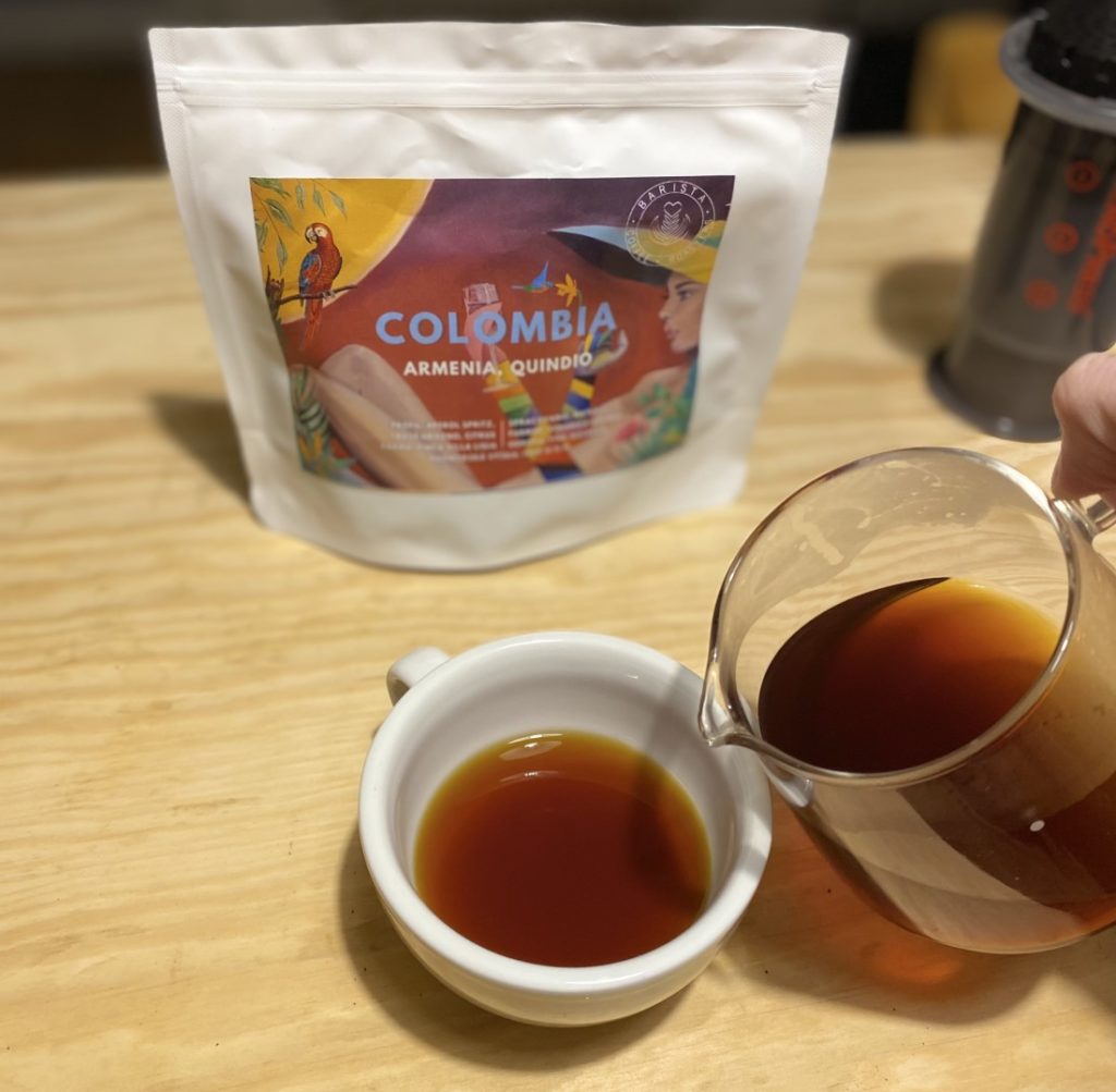 filtrovaná káva Colombia Armenia Quindio