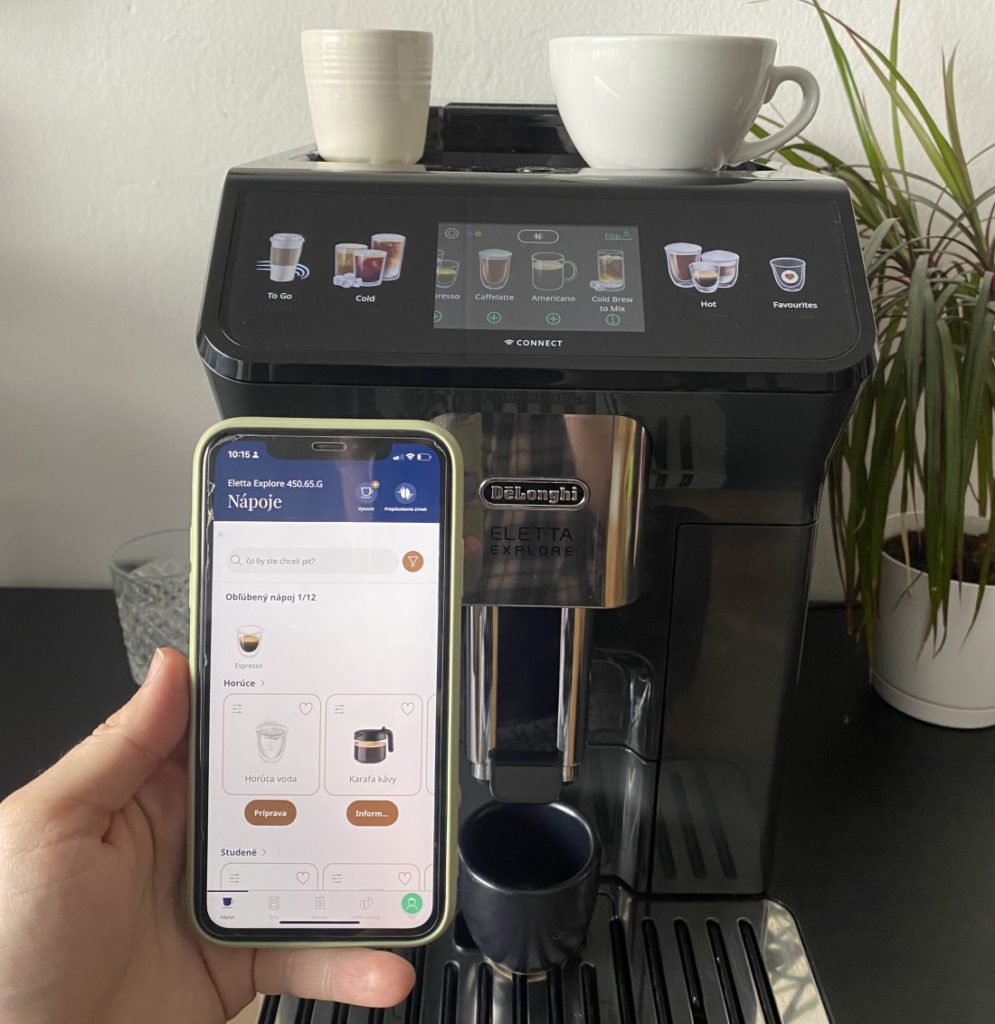 DeLonghi Eletta Explore - aplikácia Coffee Link