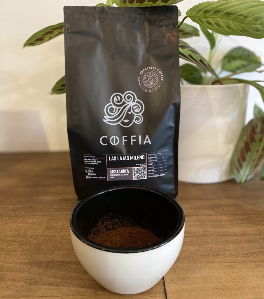 Coffia Kostarika Las Lajas Milenio Honey - mletá káva
