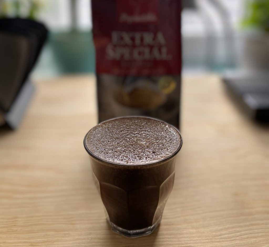 Popradská káva Extra špeciál - zaliata káva