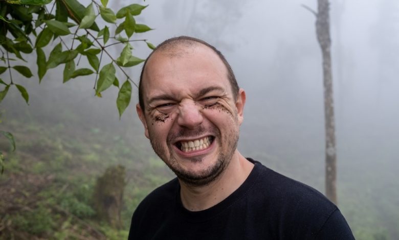 Peter Szabó na kávovníkovej farme v Indonézii