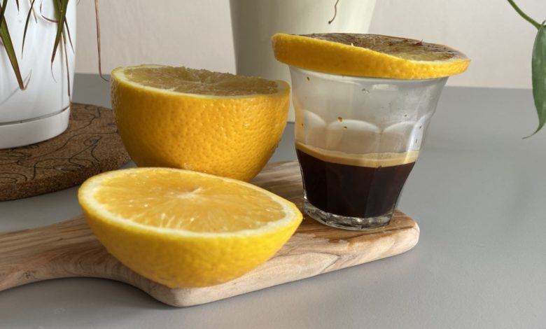 espresso s pomarančom