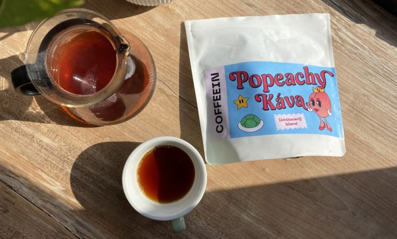 Popeachy káva - Coffeein