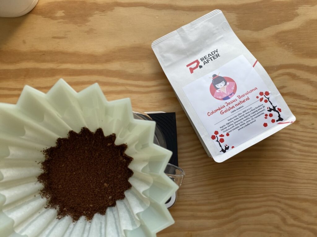 Colombia Geisha od Ready After - dripper Origami - mletá káva