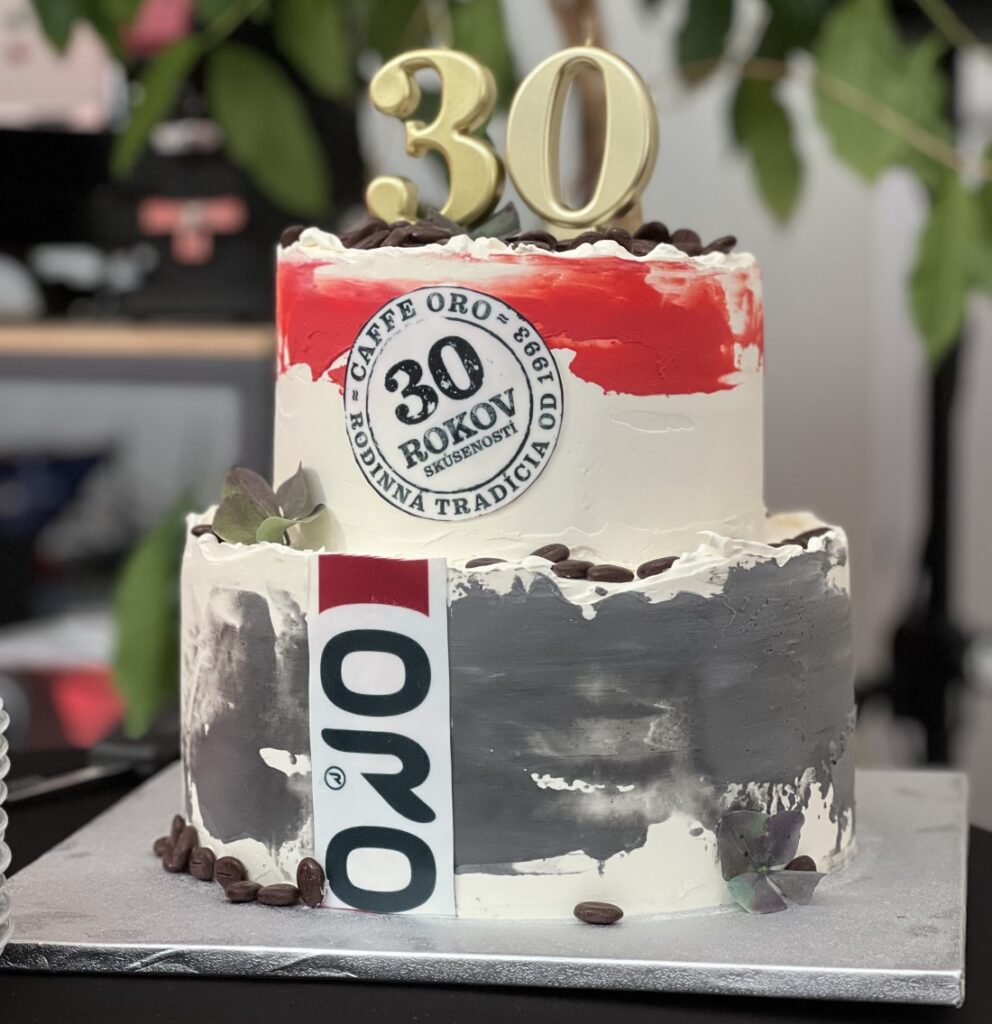 Caffé ORO - torta k 30 narodeninám