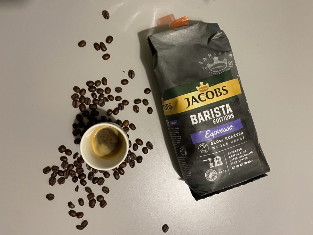 recenzia Jacobs Barista - espresso