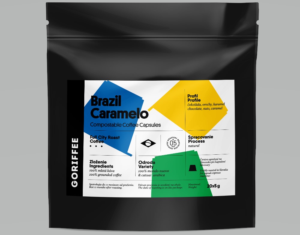kávové kapsuly Goriffee Brazil Caramelo