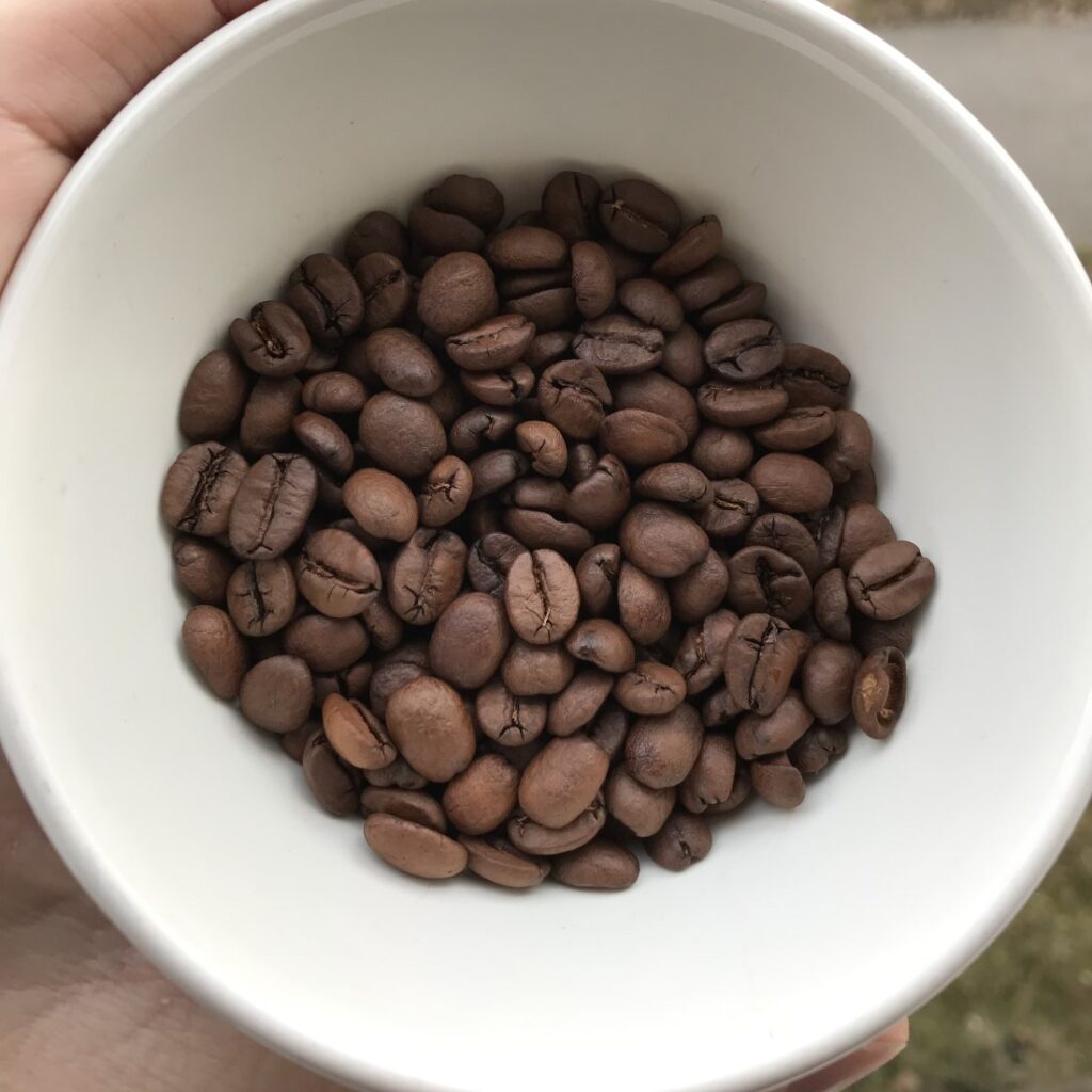 Separova káva - pohľad na zrná