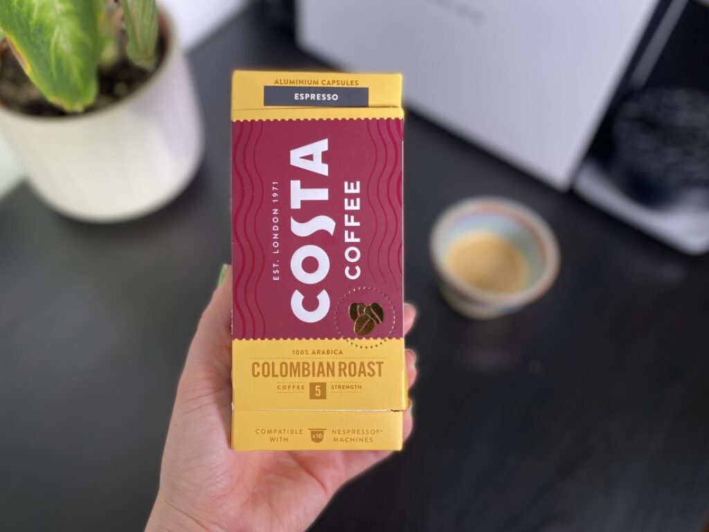 kávové kapsuly Costa Coffee Colombian Roast - obal