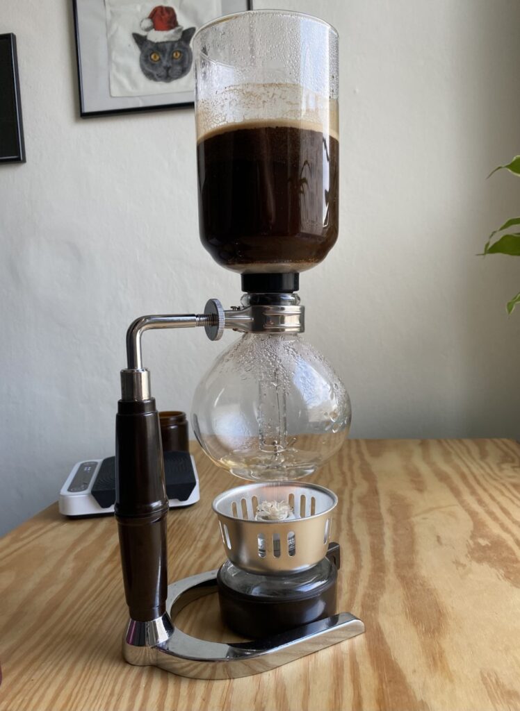 vacuum pot Hario Technica Coffee Syphon - príprava kávy