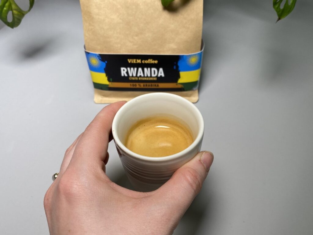 Rwanda od ViEM Coffee - pripravené espresso