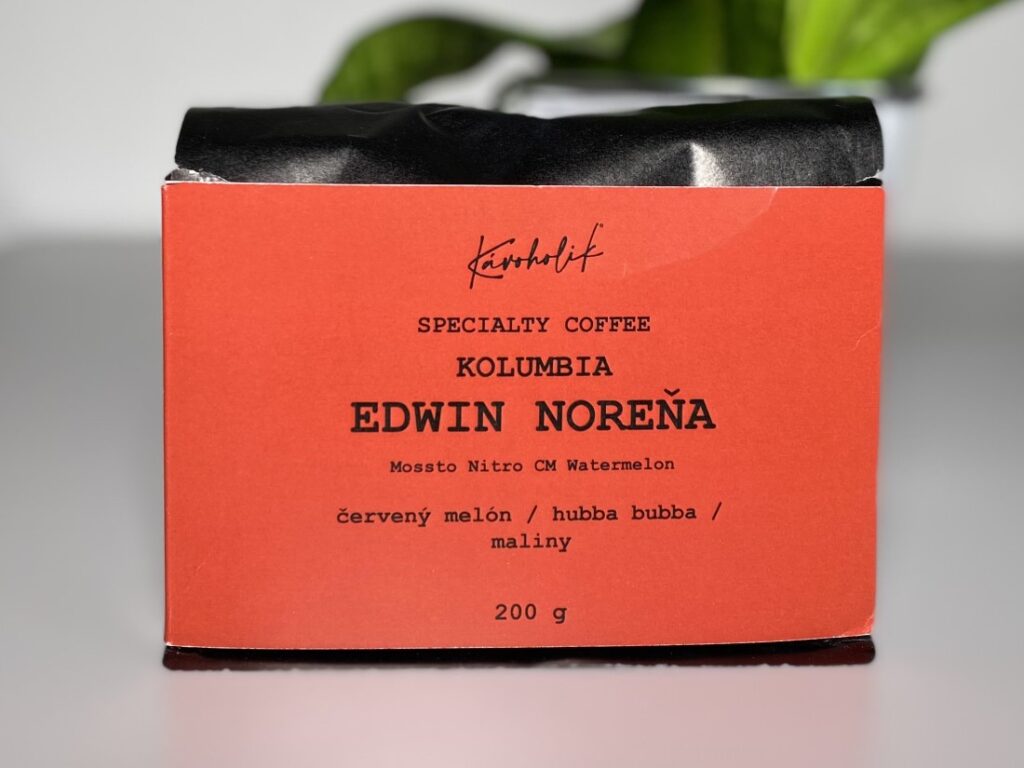 Kávoholik Kolumbia Edwin Norena červený melón - obal
