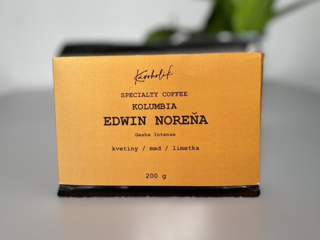 Kolumbia Edwin Norena Gesha Intense od Kávoholik - obal spredu