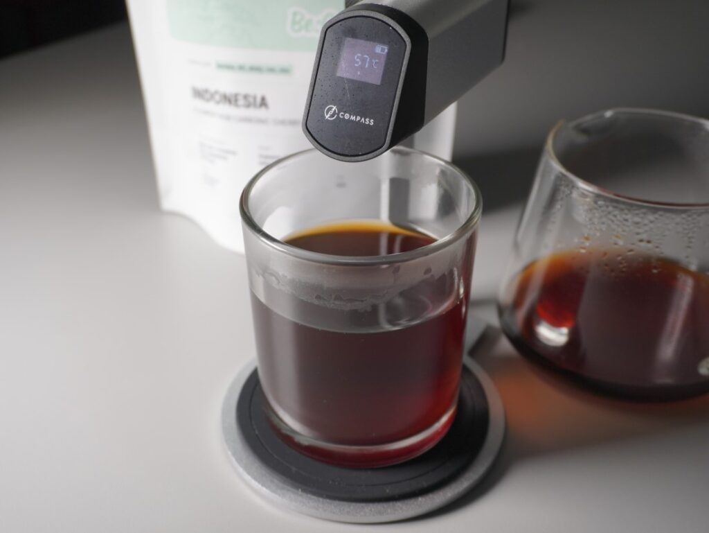 ako drží teplotu kávy sklo - meranie