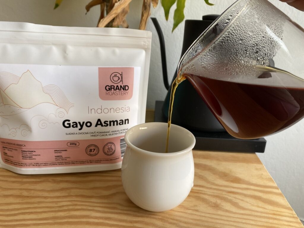 filtrovaná káva Indonesia Gayo Asman z Grand Roastery