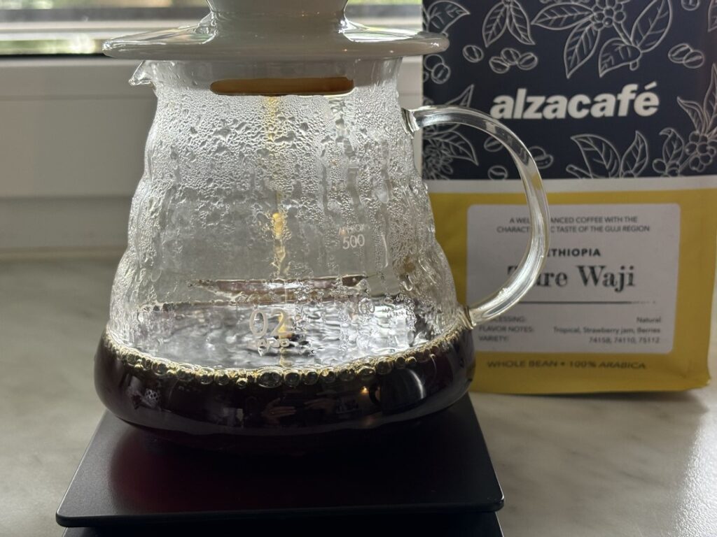 Hario V60 - príprava kávy Ethiopia Ture Waji od AlzaCafé