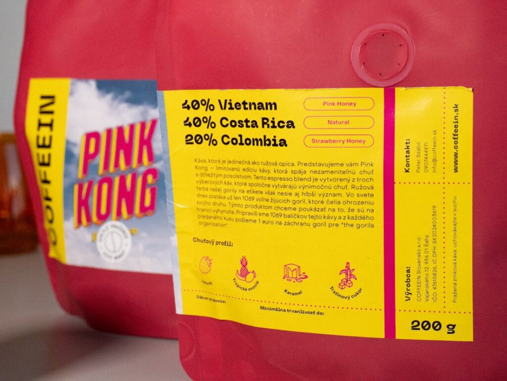 Pink Kong od Coffeeinu - zadná strana obalu