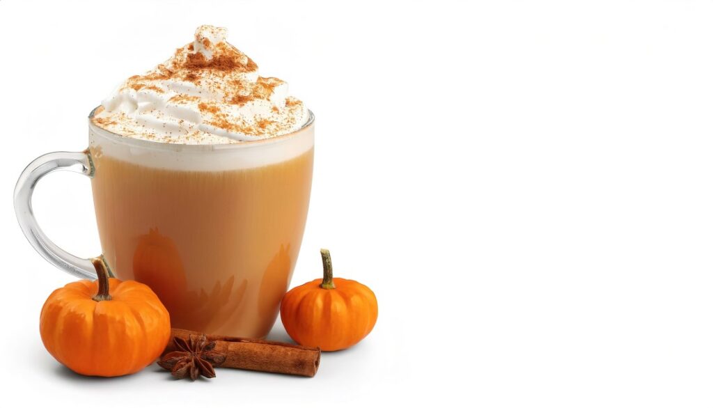 Pumpkin Spice Latte - pohár s tekvicovým latte