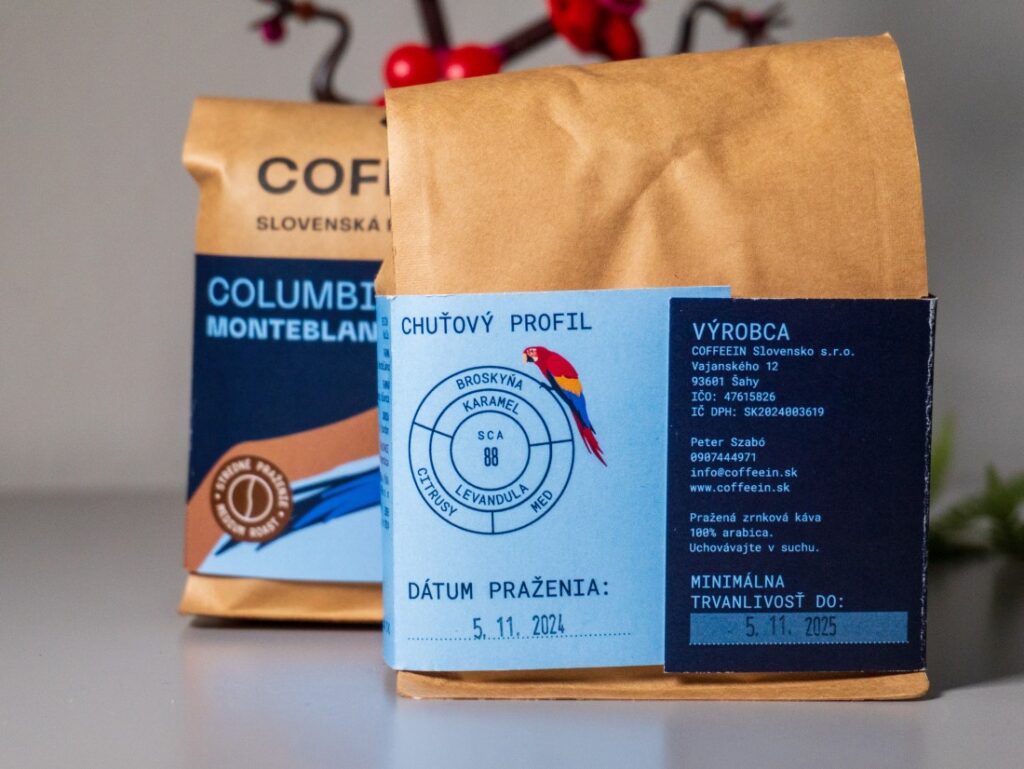 Kolumbia Monteblanco - Coffeein - obal zozadu