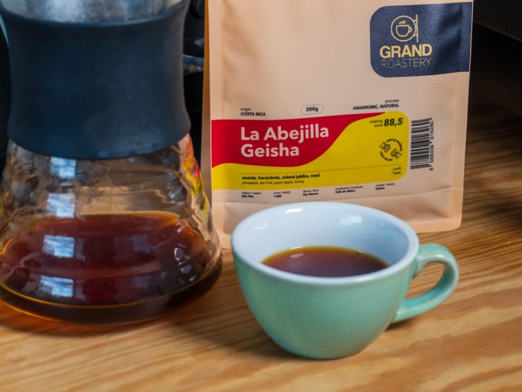 Kostarika La Abejilla Geisha od Grand Roastery - filtrovaná káva