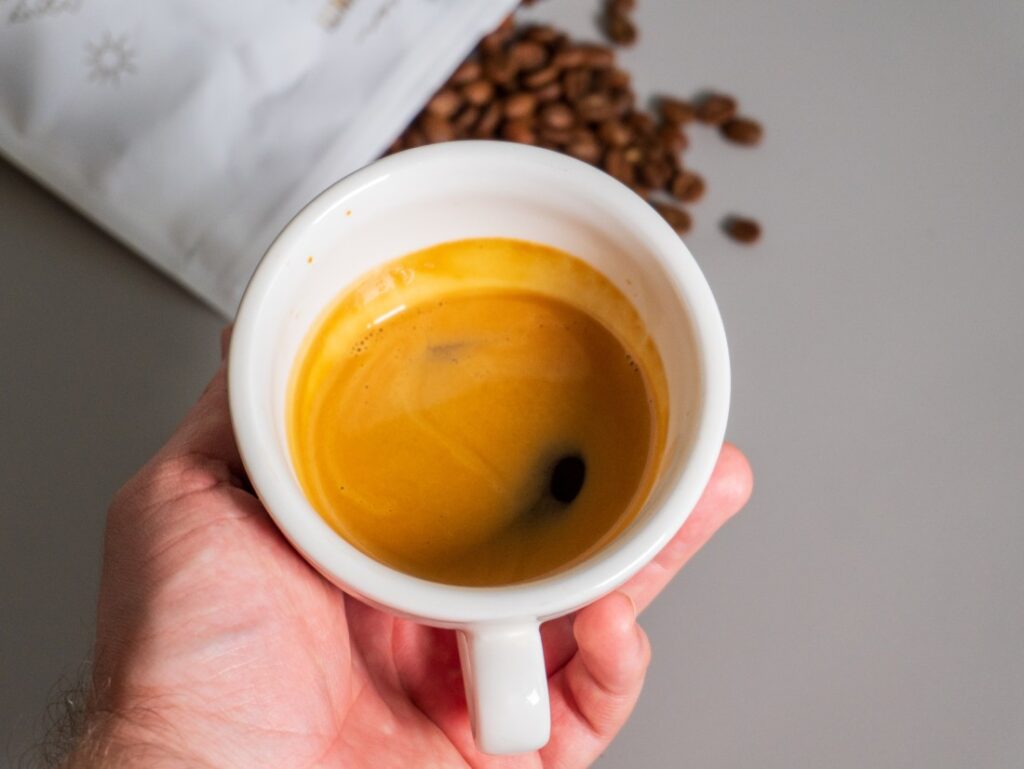 káva s nádychom mora - espresso