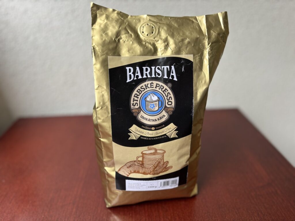 Štrbské Presso Barista - obal na stole