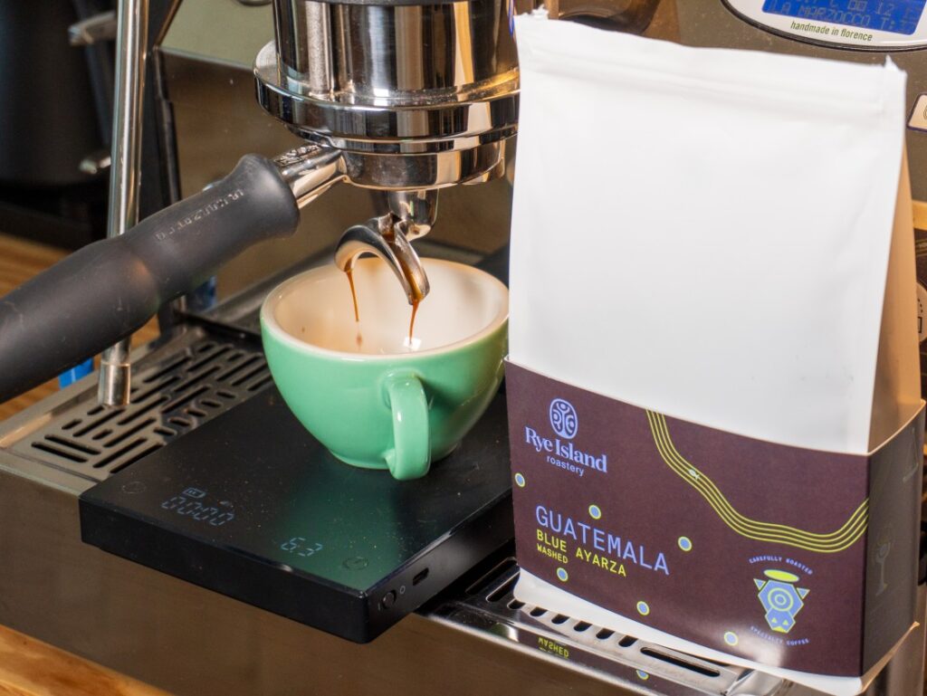 Rye Island Roastery - Guatemala Blue Ayarza - príprava espressa
