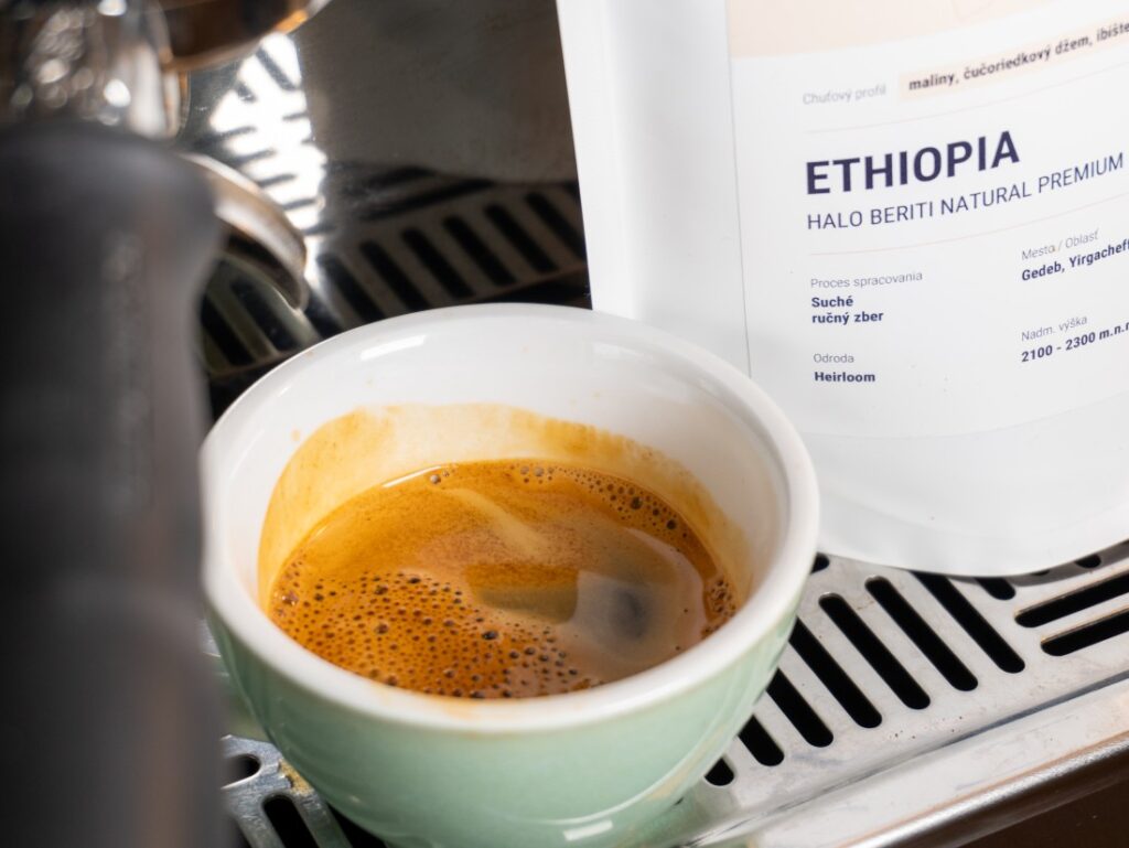 Etiópia Halo Beriti Natural Premium od BeCafé - espresso