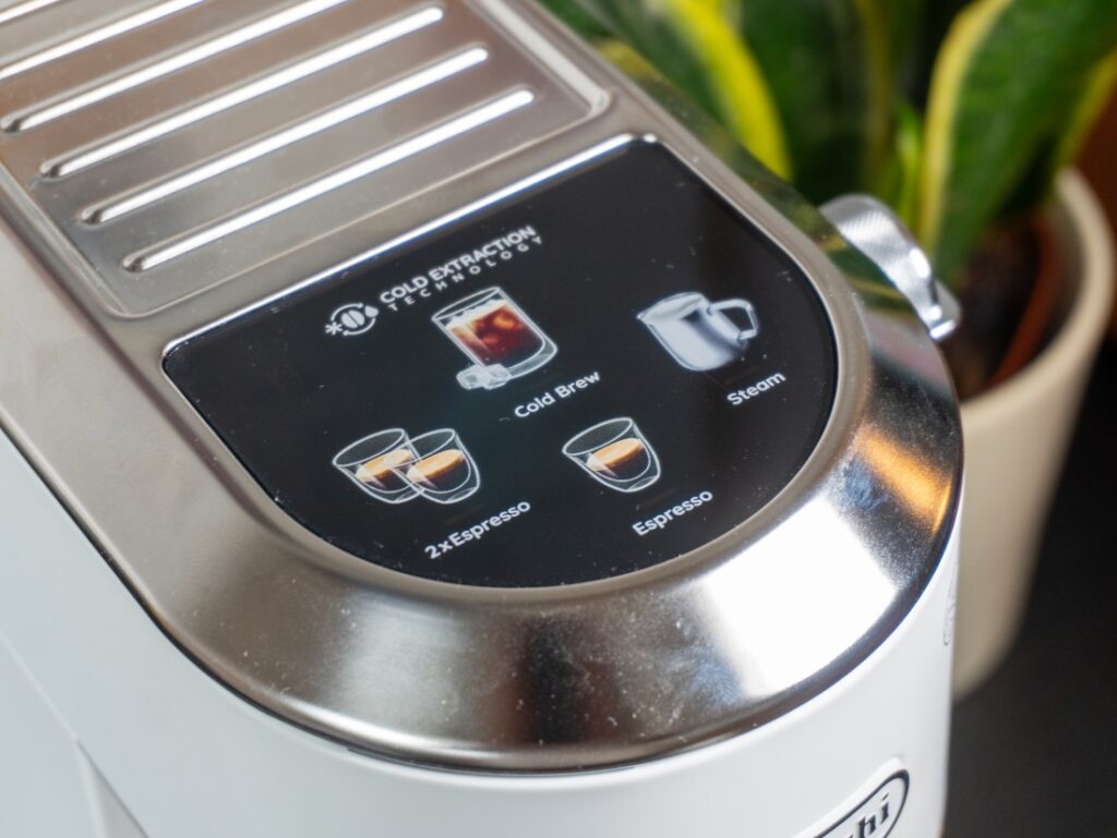 displej kávovaru DeLonghi Dedica Duo