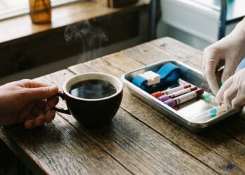 káva pred odberom krvi