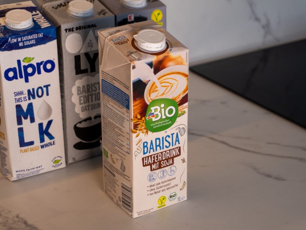 test alternatívnych baristických rastlinných mliek - dmBIO Barista