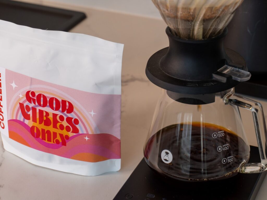Good Vibes Only od COFFEEIN - príprava filtrovanej kávy