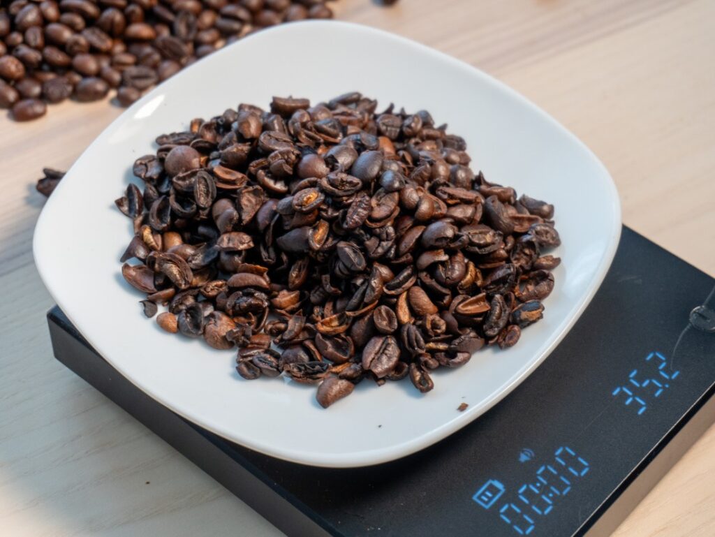 Jihlavanka Crema Intense - váženie mechanicky poškodených zŕn