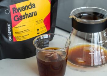 flash brew z kávy Rwanda Gasharu od Goriffee