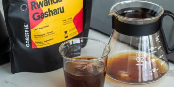 flash brew z kávy Rwanda Gasharu od Goriffee
