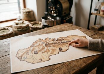 mapa pražiarní kávy na Slovensku