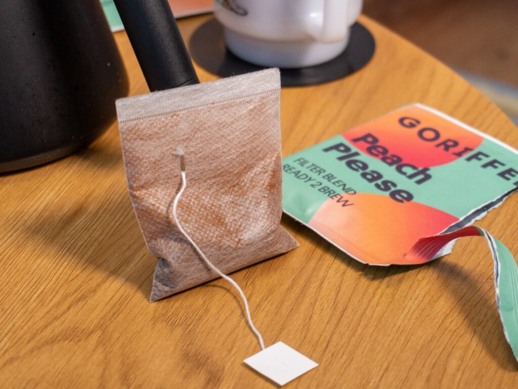 brew bag Peach Please od Goriffee