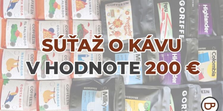 súťaž o kávu v hodnote 200 €