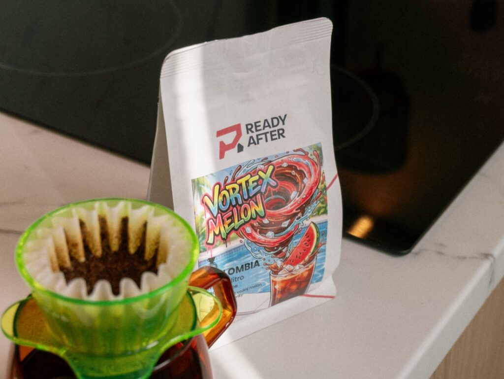 Vortex Melon od READY AFTER - príprava filtrovanej kávy