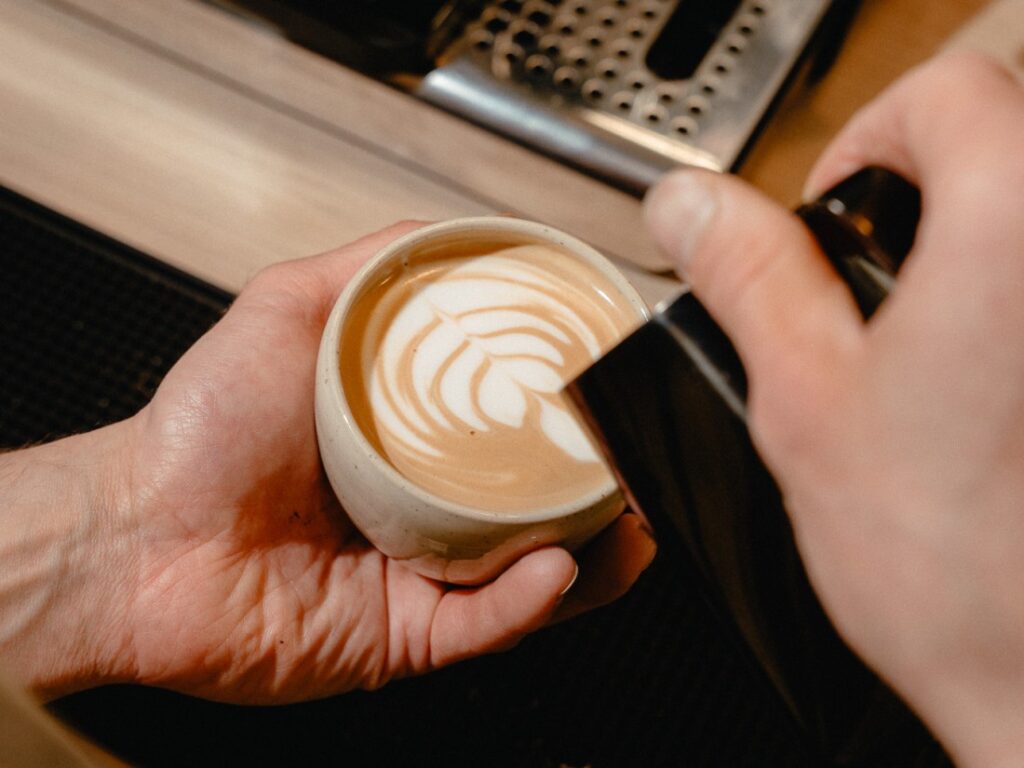 kaviareň Výberovka - Vráble - cappuccino
