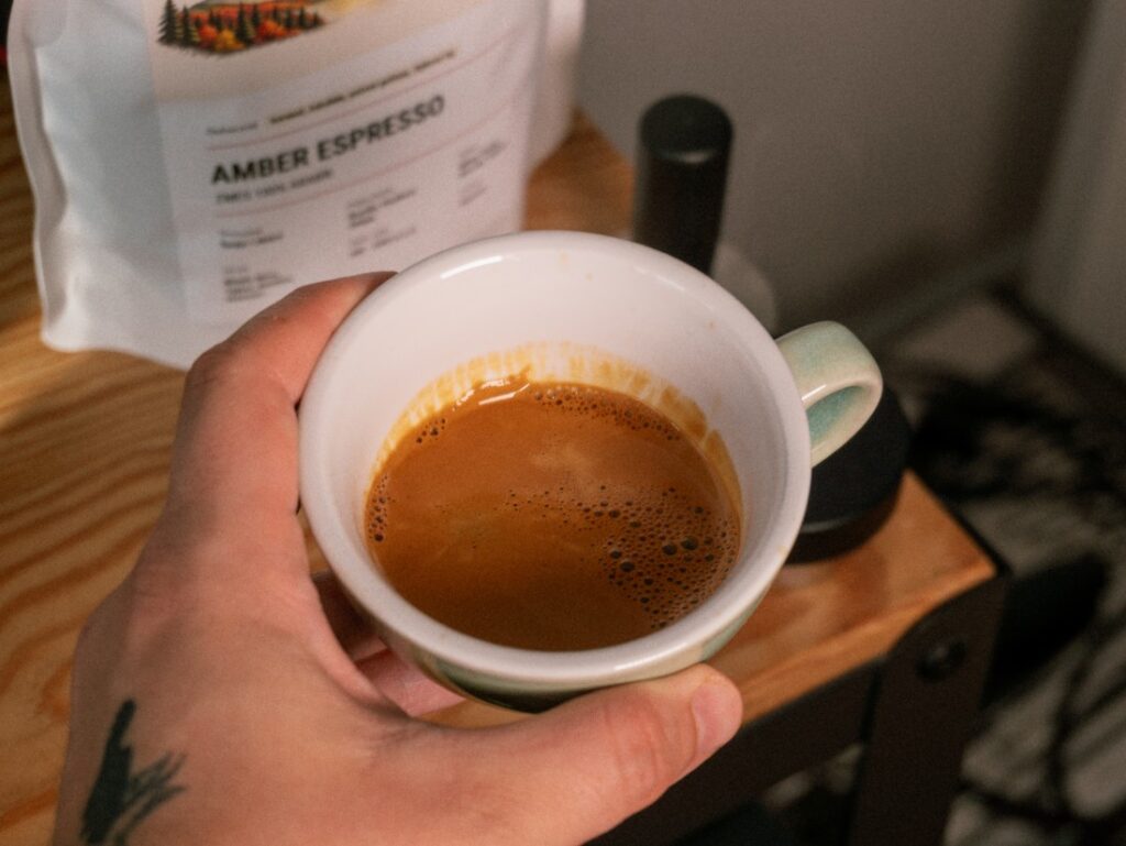 Amber Espresso Blend od BeCafé - espresso v šálke