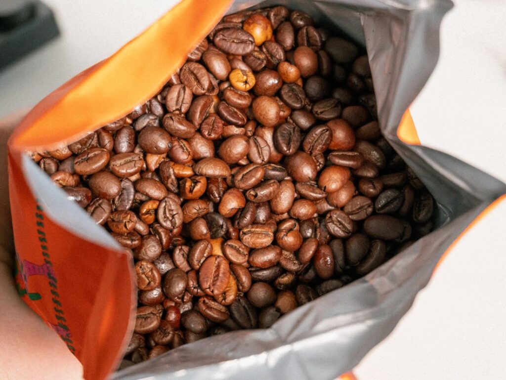 Eduscho Caffé Crema - otvorenie obalu