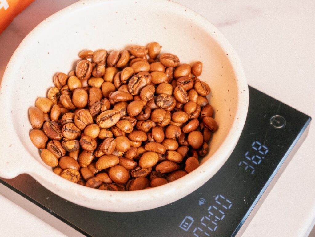 Eduscho Caffé Crema - váženie quakerov