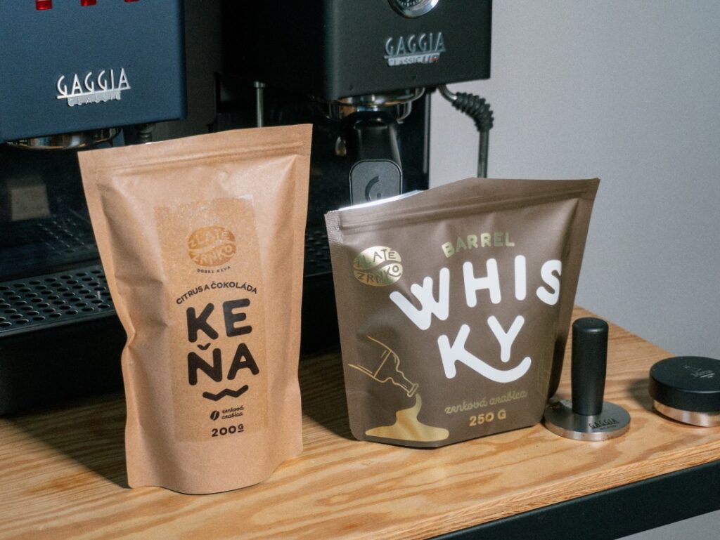 Zlaté Zrnko - Keňa a Whisky - obaly