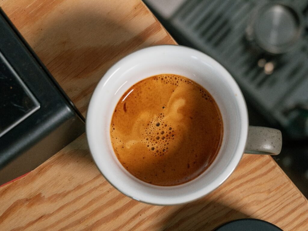 osemročná káva - espresso