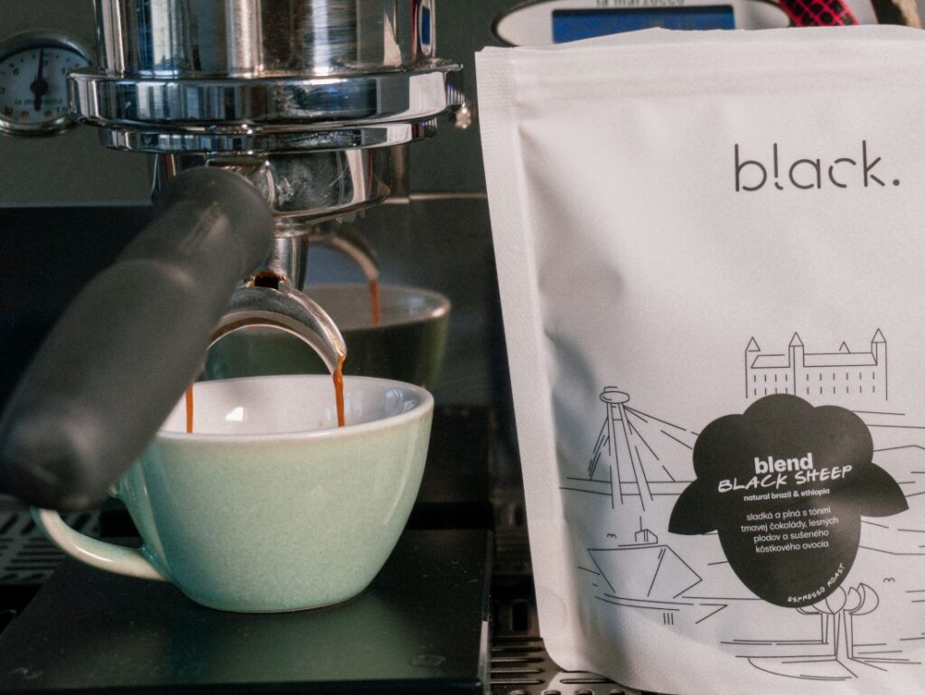 Black Sheep Blend od Blacku - príprava espressa