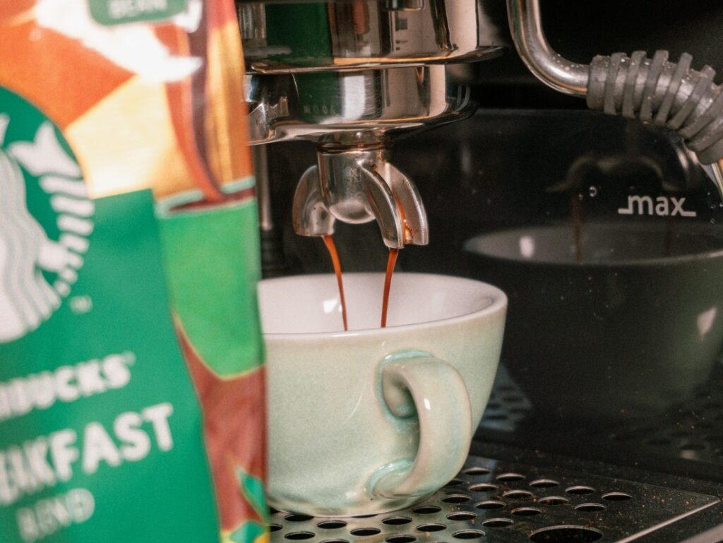 recenzia Starbucks Breakfast Blend - príprava espressa
